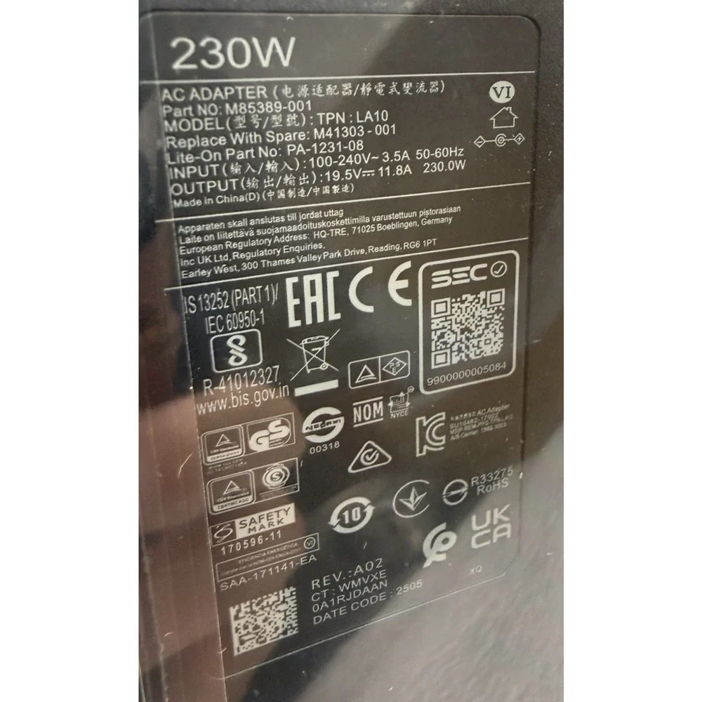 230W Charger Compatible w/ HP Omen 15 16 OMEN Transcend,Victus 16 by Gaming READ